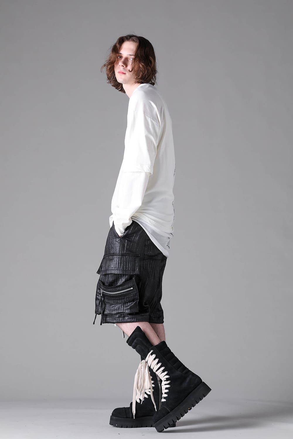 《2026AW先行予約》Printed Layerd Long Sleeve "Ivory" / プリントレイヤードロングスリーブ"アイボリー"