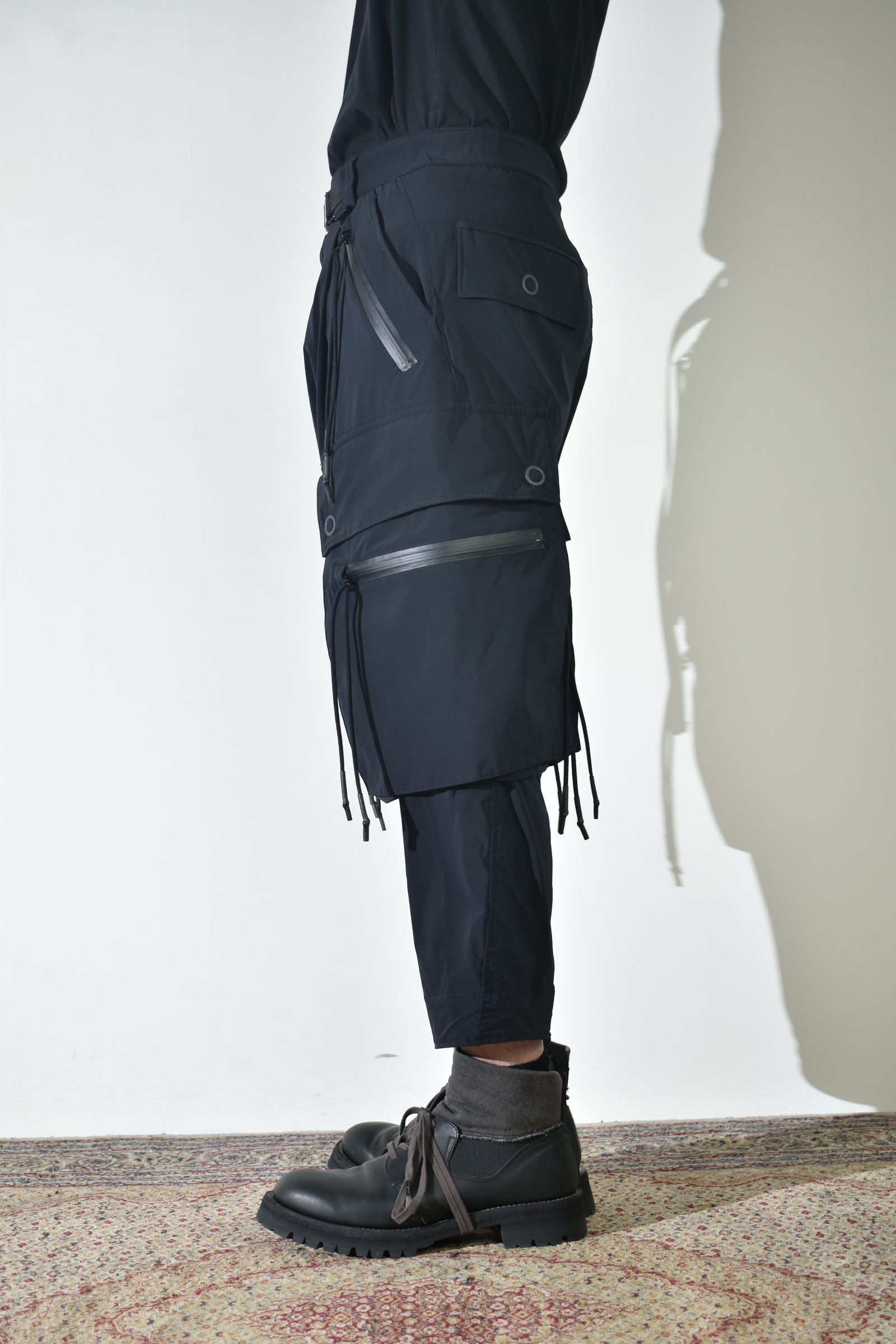 Sarrouel Cropped Cargo"Black" / サルエルクロップドカーゴ"ブラック"