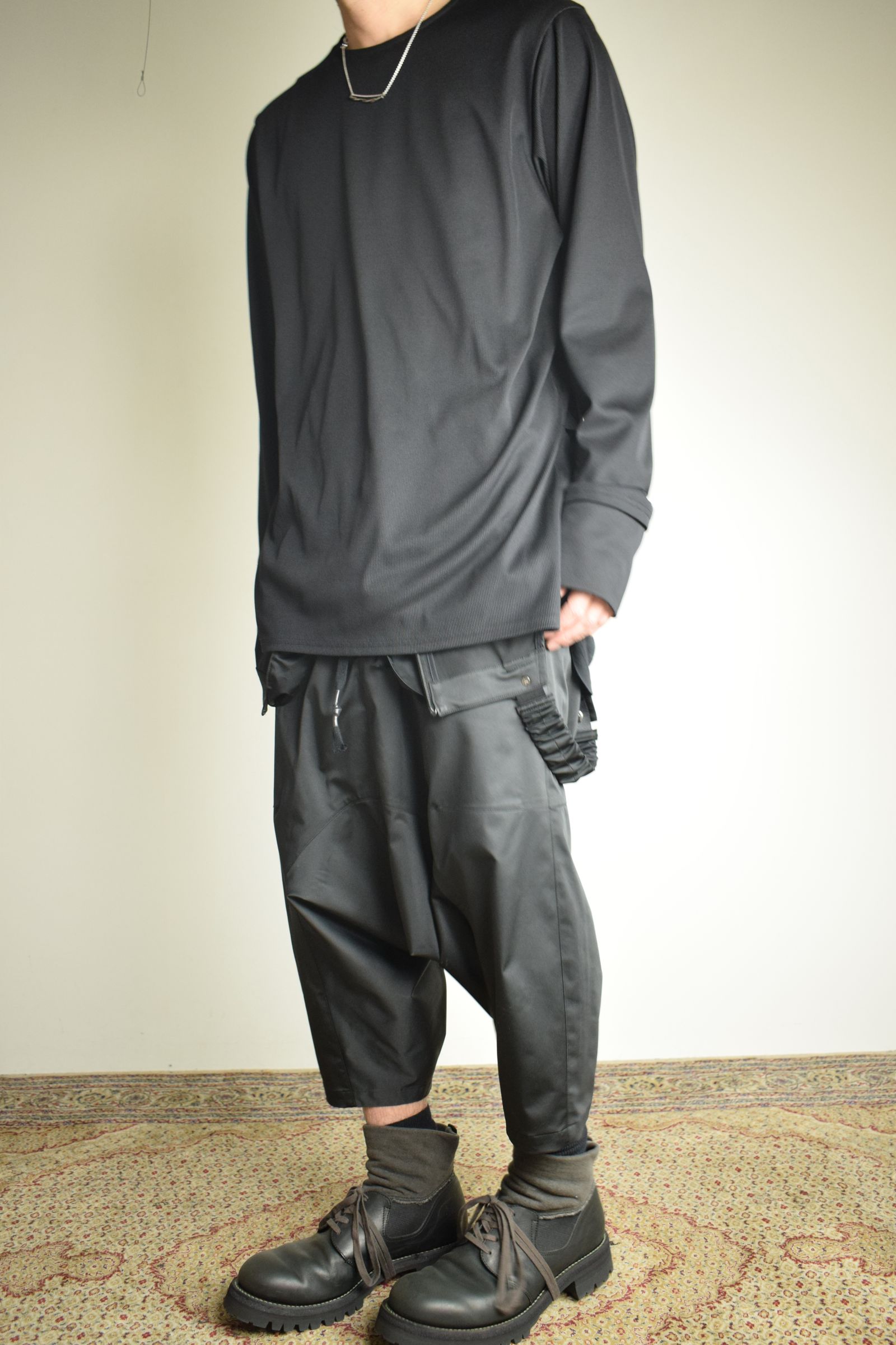 Deep Crotch Over All"Black" / ディープクロッチオーバーオール"ブラック"