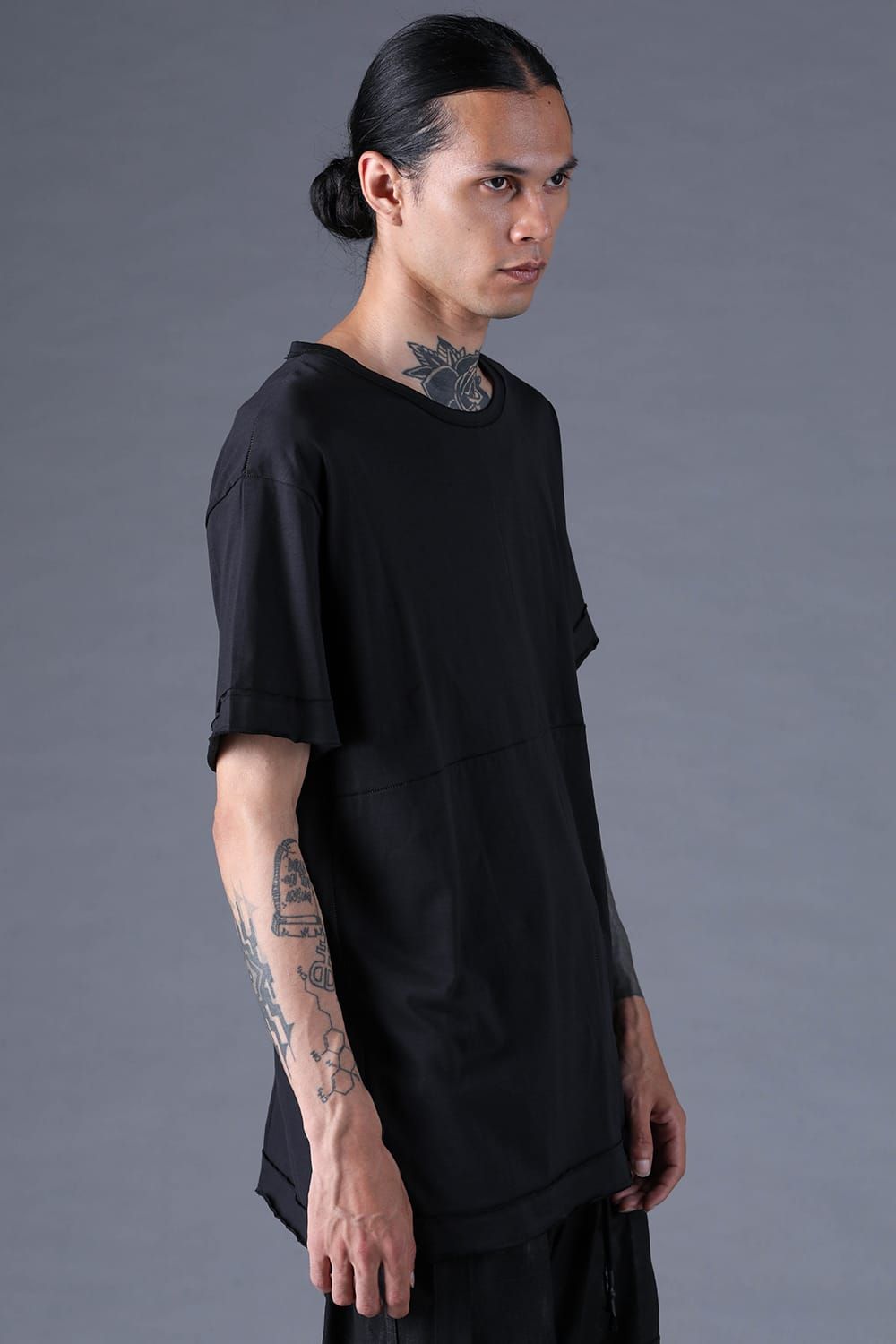 《2027SS先行予約分》100/3 Cotton S/ST T-Shirt"Black" / 100/3天竺ショートスリーブTee"ブラック"