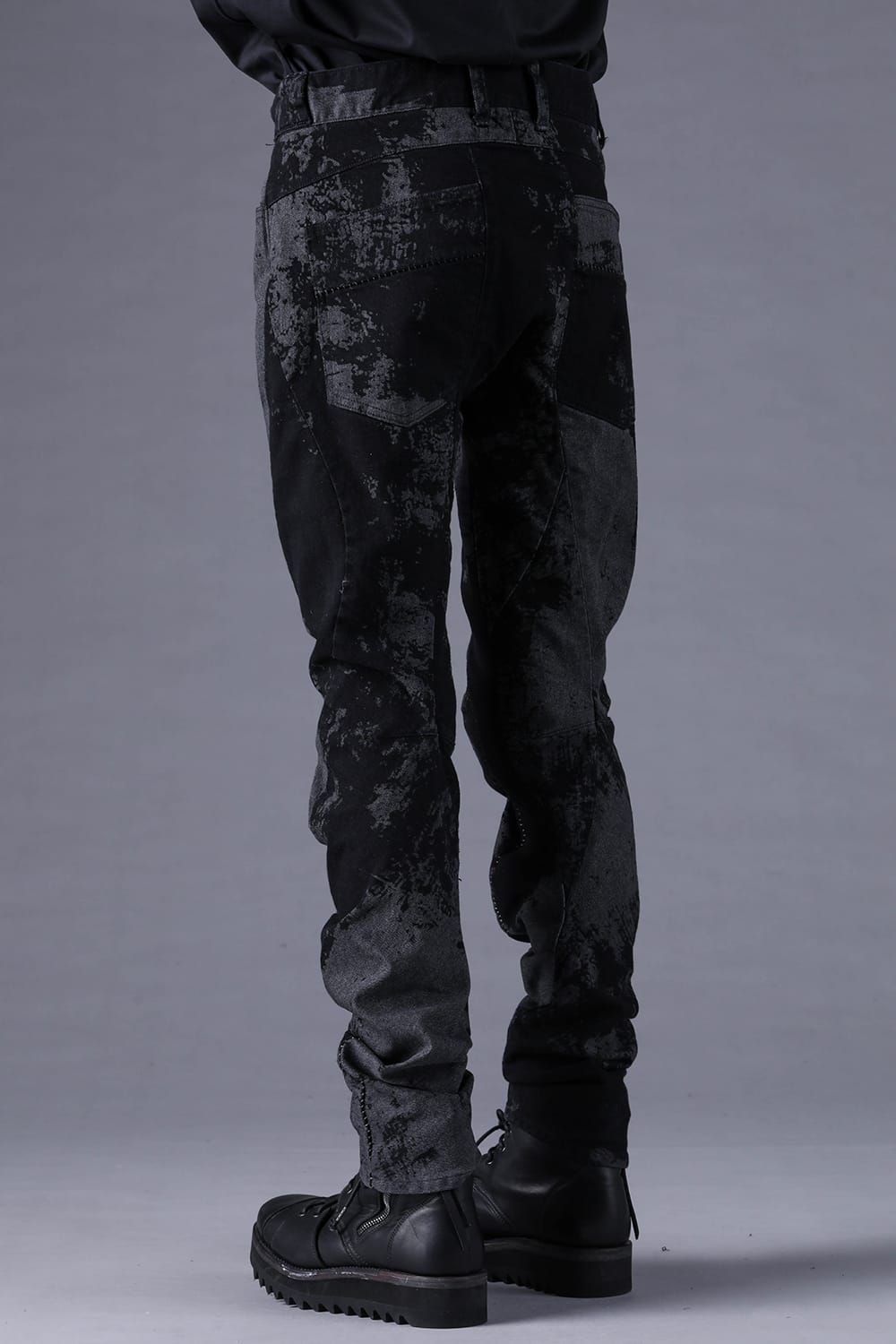 《2027SS先行予約分》Brushed-Coated Twist Curve Pants"Black" / ブラッシュコーティングツイストカーブパンツ"ブラック"