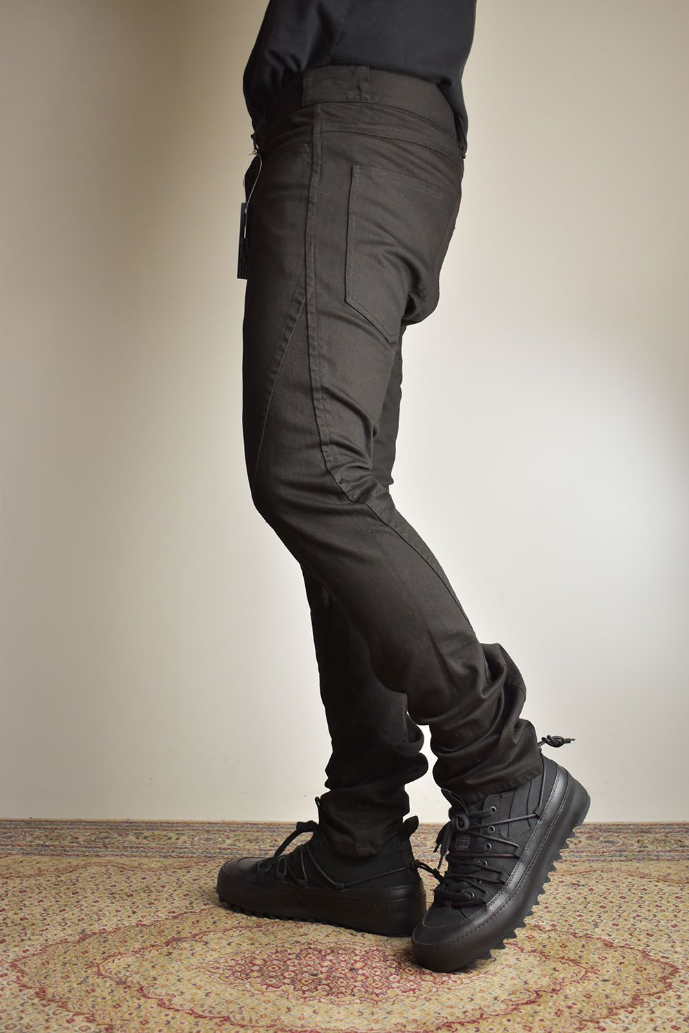 Stretch Denim Straight Slim Pants"Black" / ストレッチデニムストレートスリムパンツ"ブラック"