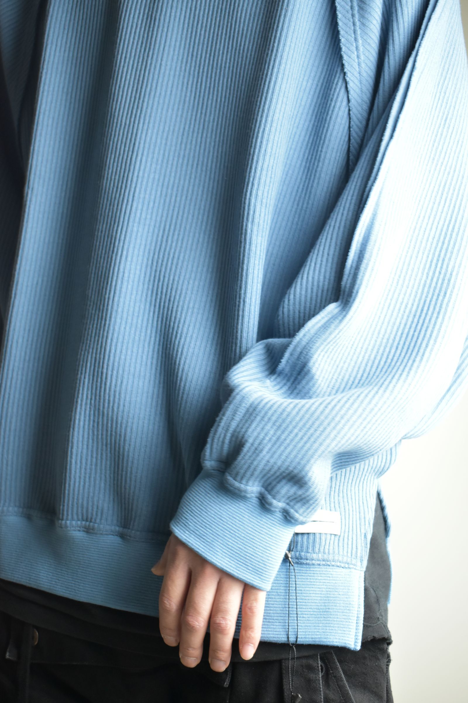 Rail Knit Dolman Sleeve"Blue" / レールニットドルマンスリーブ"ブルー"