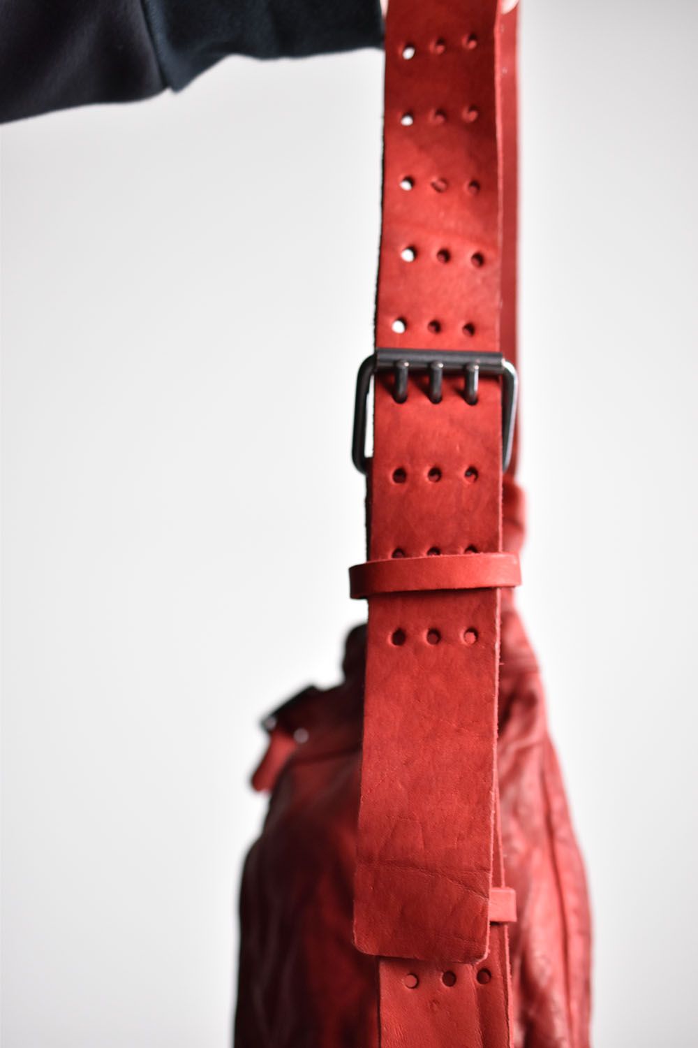 Double Shoulder Leather Shoulder Bag"Red"/ダブルショルダーレザーショルダーバッグ"レッド"