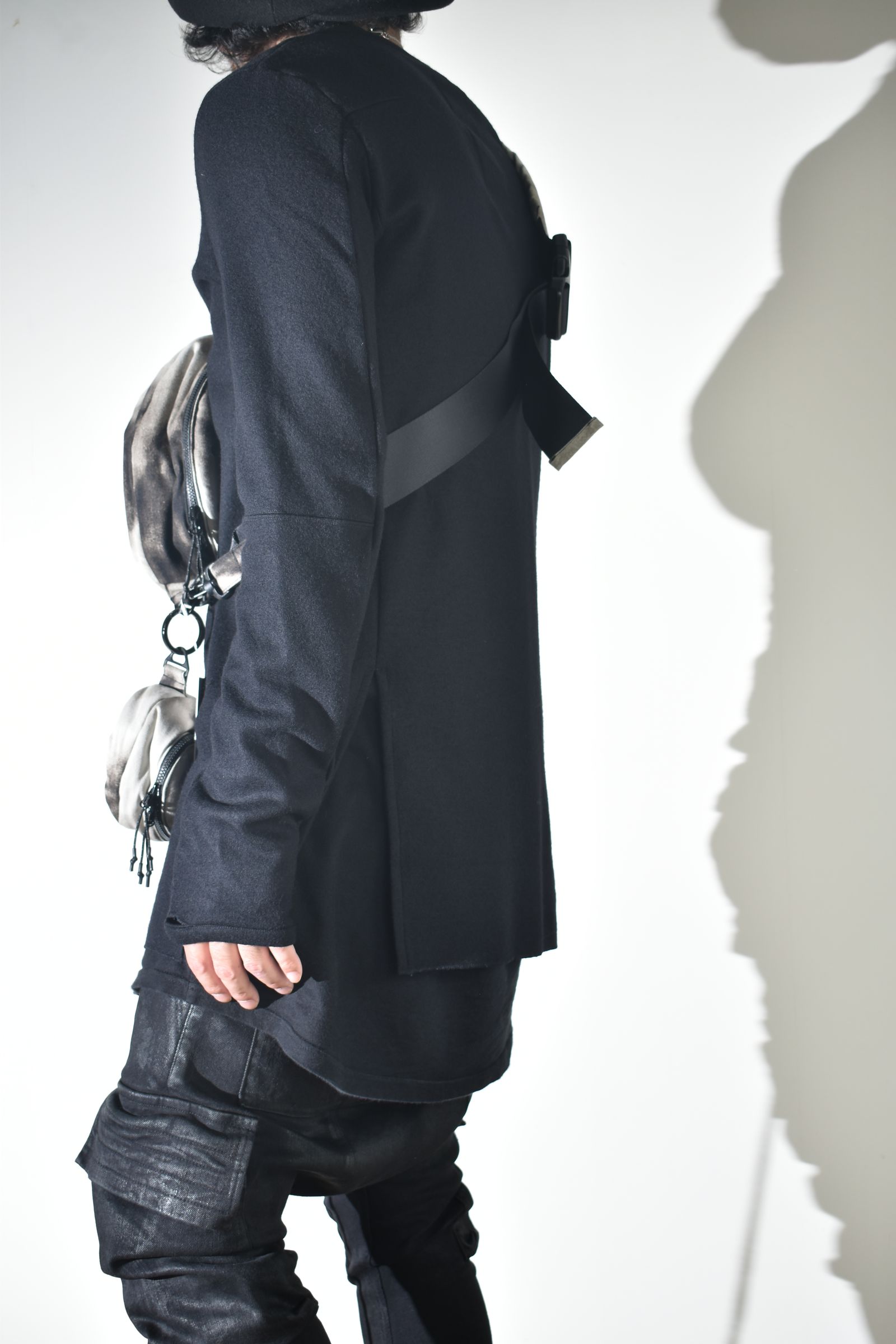 Sphere Shoulder Bag "Black Bleached" / スフィアショルダーバッグ"ブラックブリーチ"