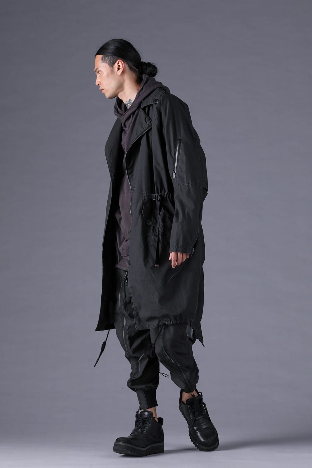 《2027SS先行予約分》Pigment-Coated Rider's Coat"Black" / 顔料コーティングライダースコート"ブラック"