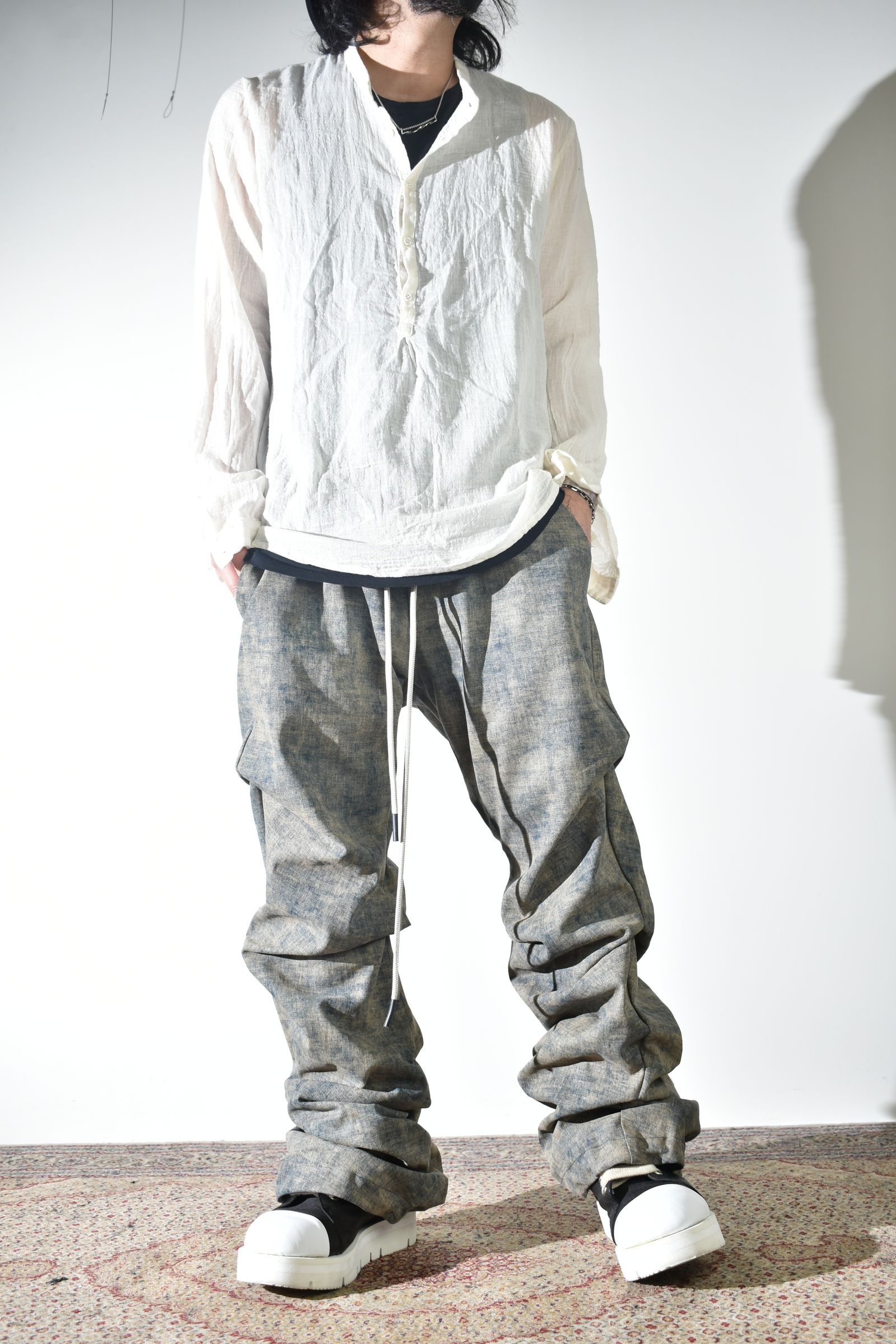 daub 2026SS コットンガーゼ素材のシャツ