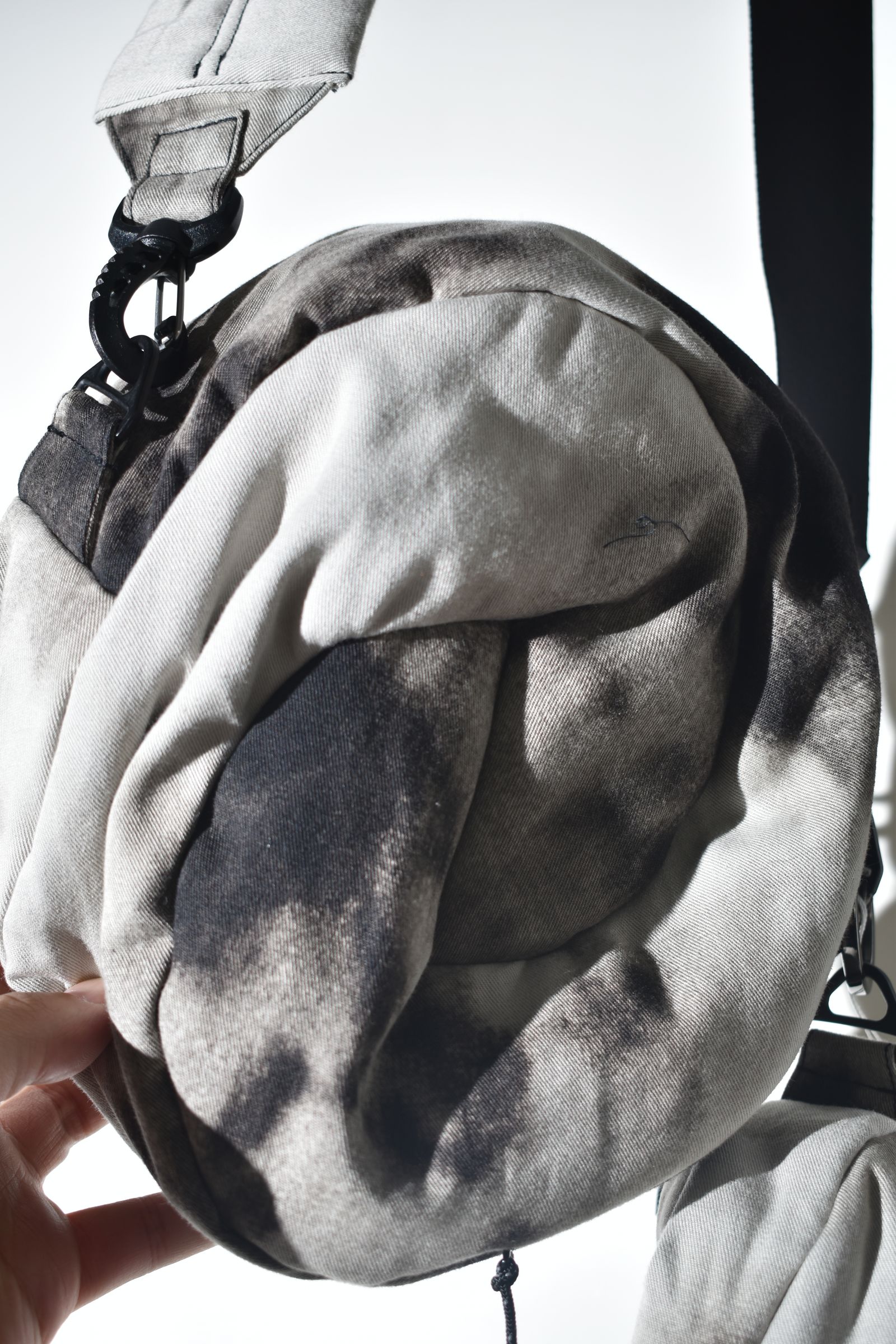 Sphere Shoulder Bag "Black Bleached" / スフィアショルダーバッグ"ブラックブリーチ"