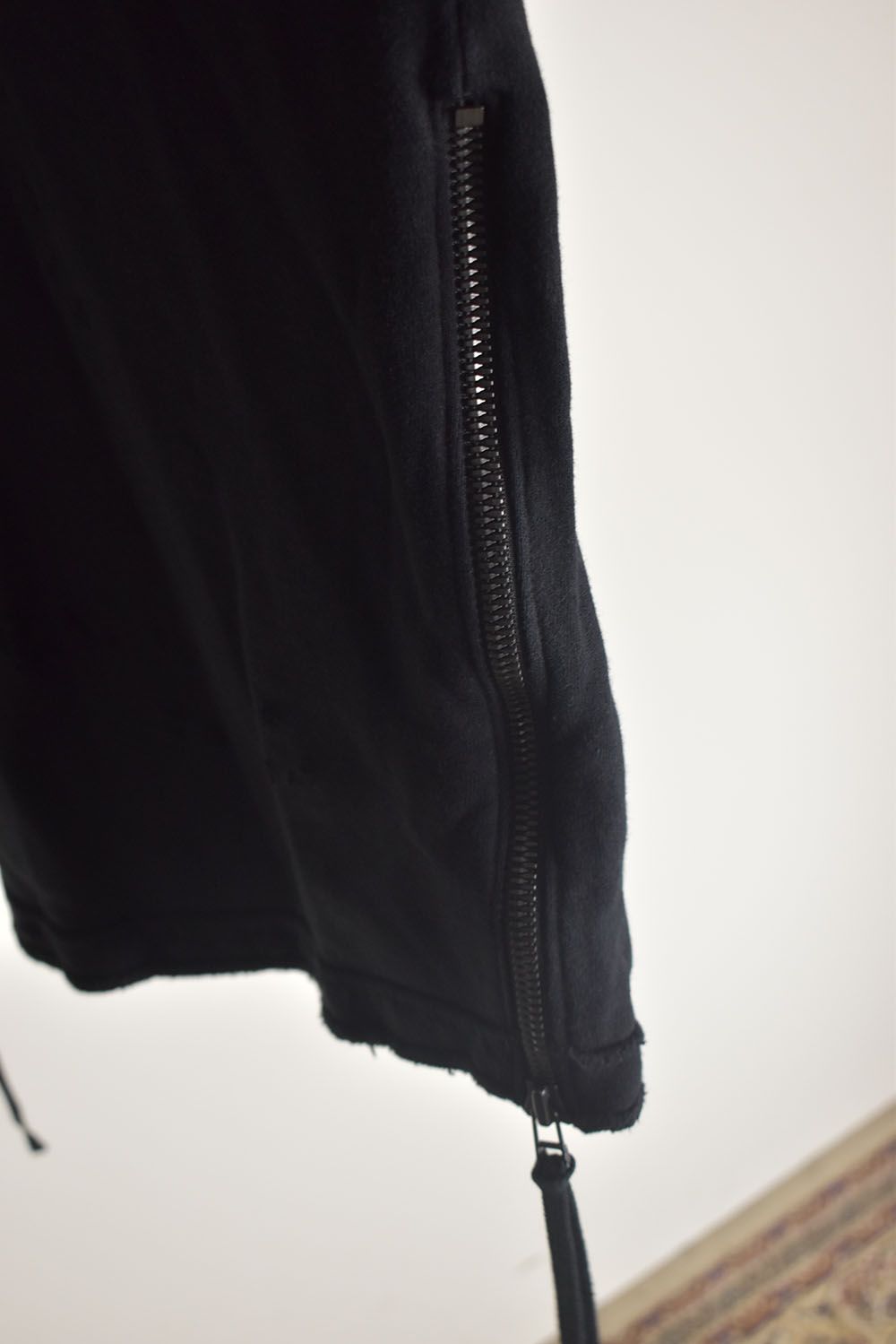 Untwisted Sweat Oversized Pullover Hoodie "Black" / 無撚糸裏毛オーバーサイズプルオーバーフーディー"ブラック"
