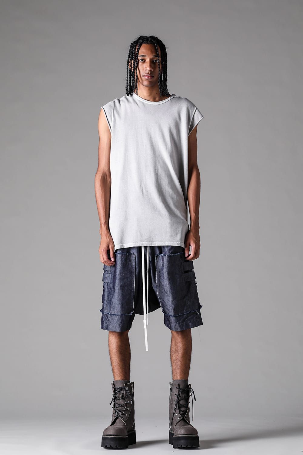 《2027SS先行予約》Cotton Nylon Cargo Shorts"Navy" / コットンナイロンカーゴショーツ"ネイビー"