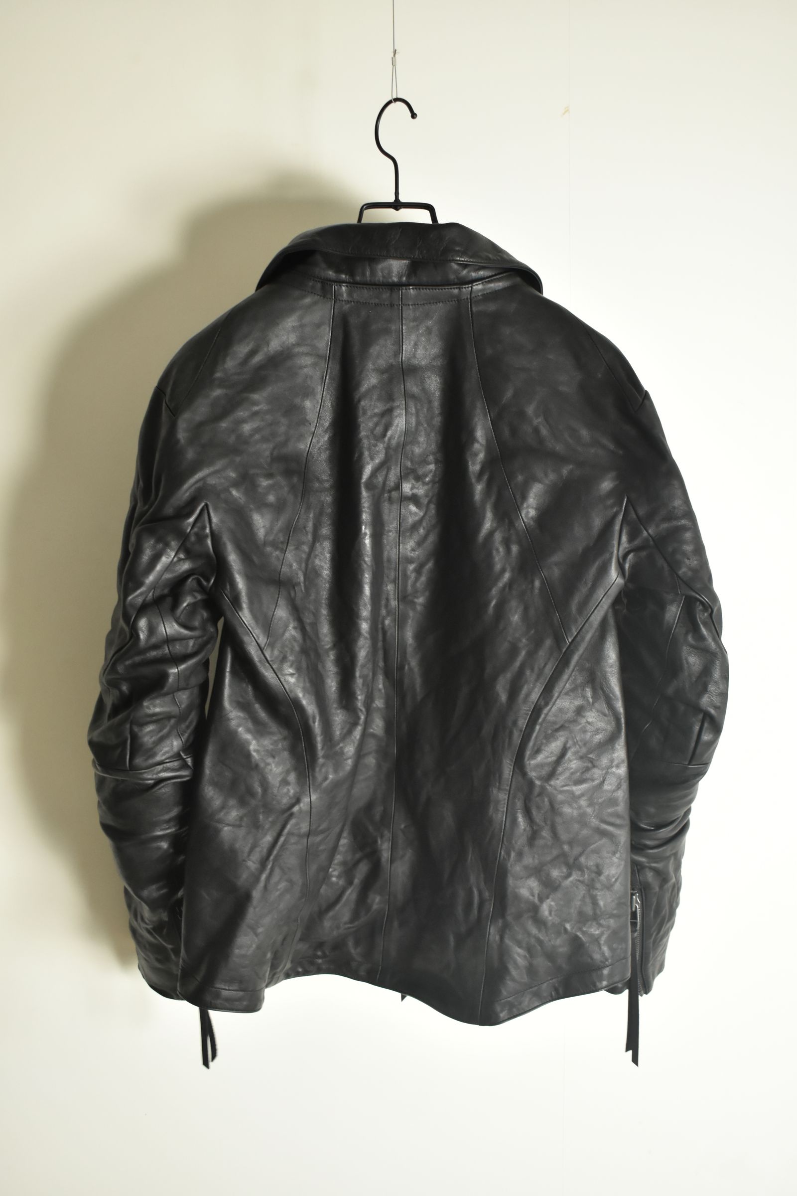 Horse Leather Collar Detachable Jacket"Black" / ホースレザーカラーデタッチャブルジャケット"ブラック"