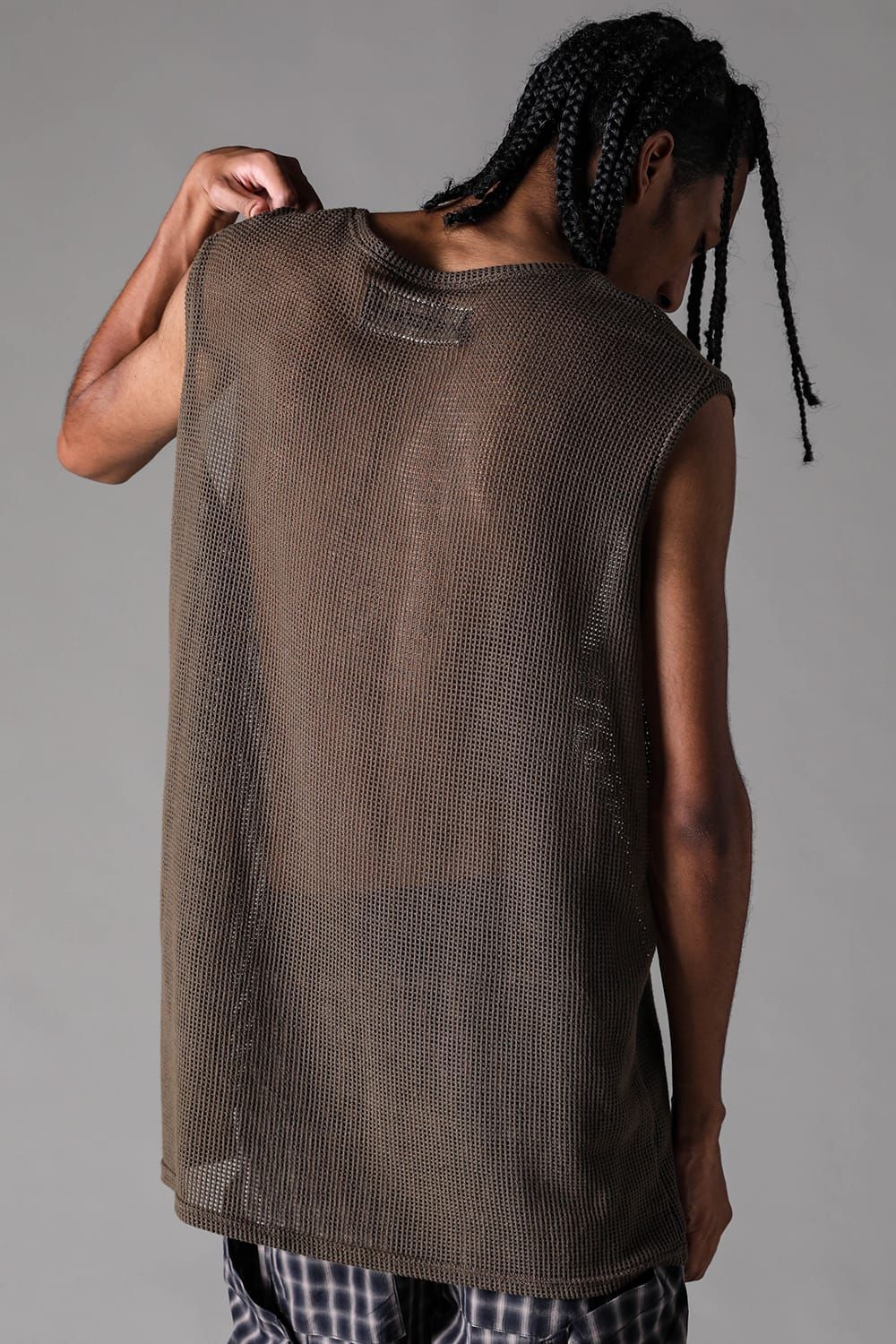 《2027SS先行予約》Mesh Tank Top "Olive" / メッシュタンクトップ "オリーブ"