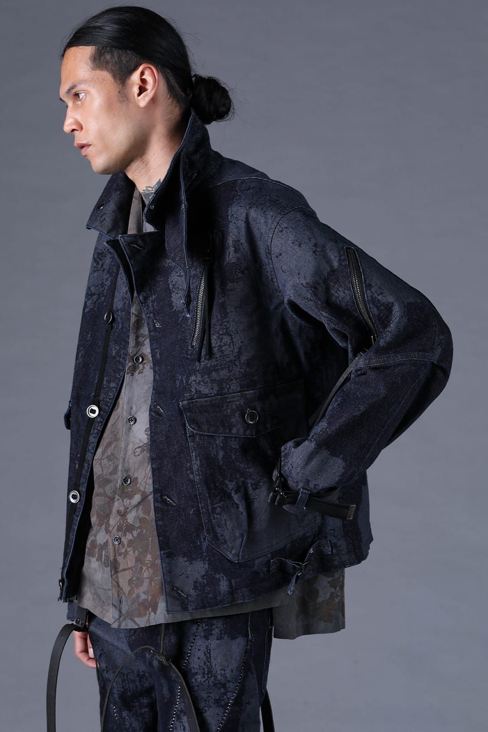 《2027SS先行予約分》Brushed-Coated Work Jacket"Indigo" / ブラッシュコーティングワークジャケット"インディゴ"