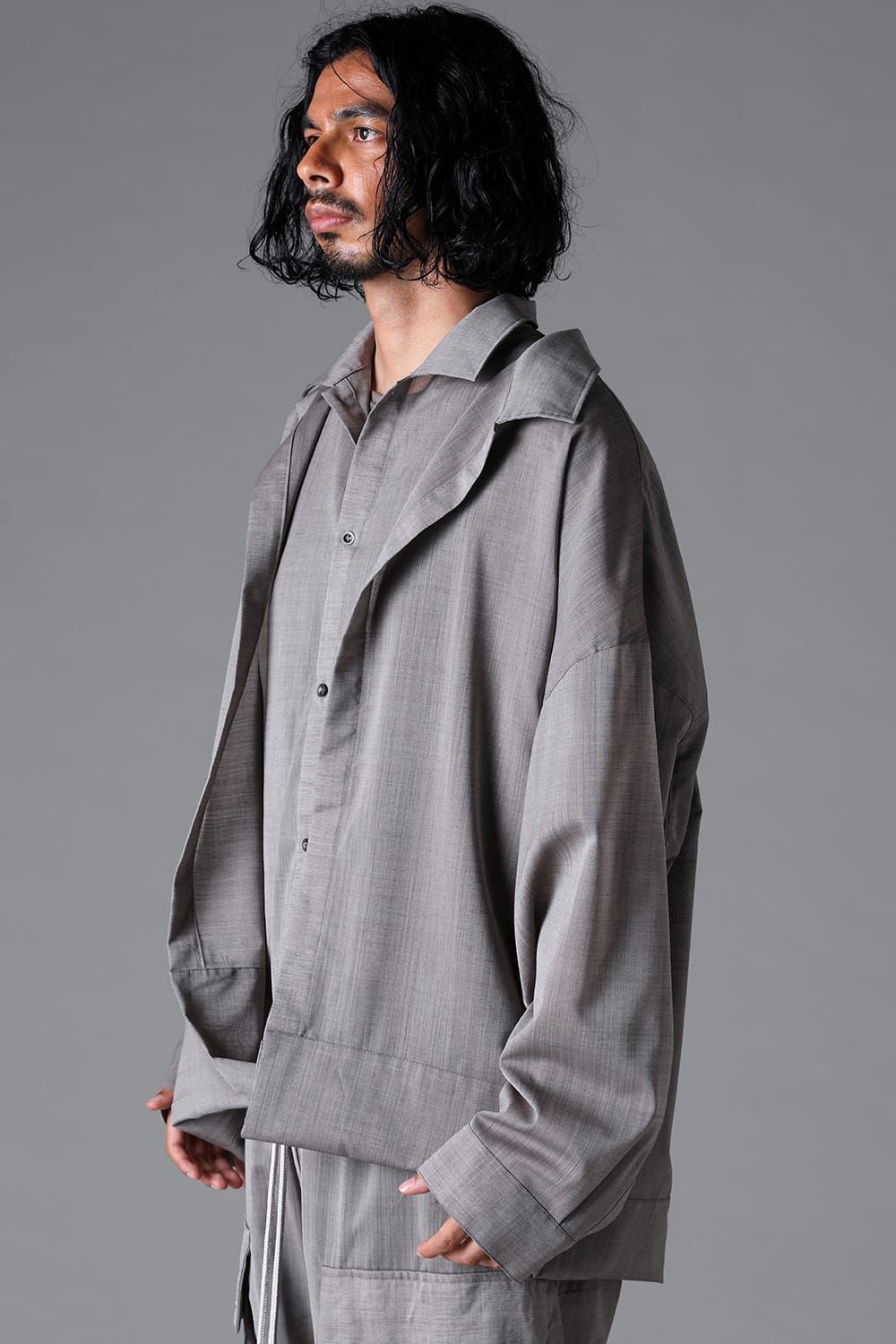 《2026SS先行予約》Coalesce Shirts"Black /Stone" / コウアレスシャツ"ブラック/ストーン"