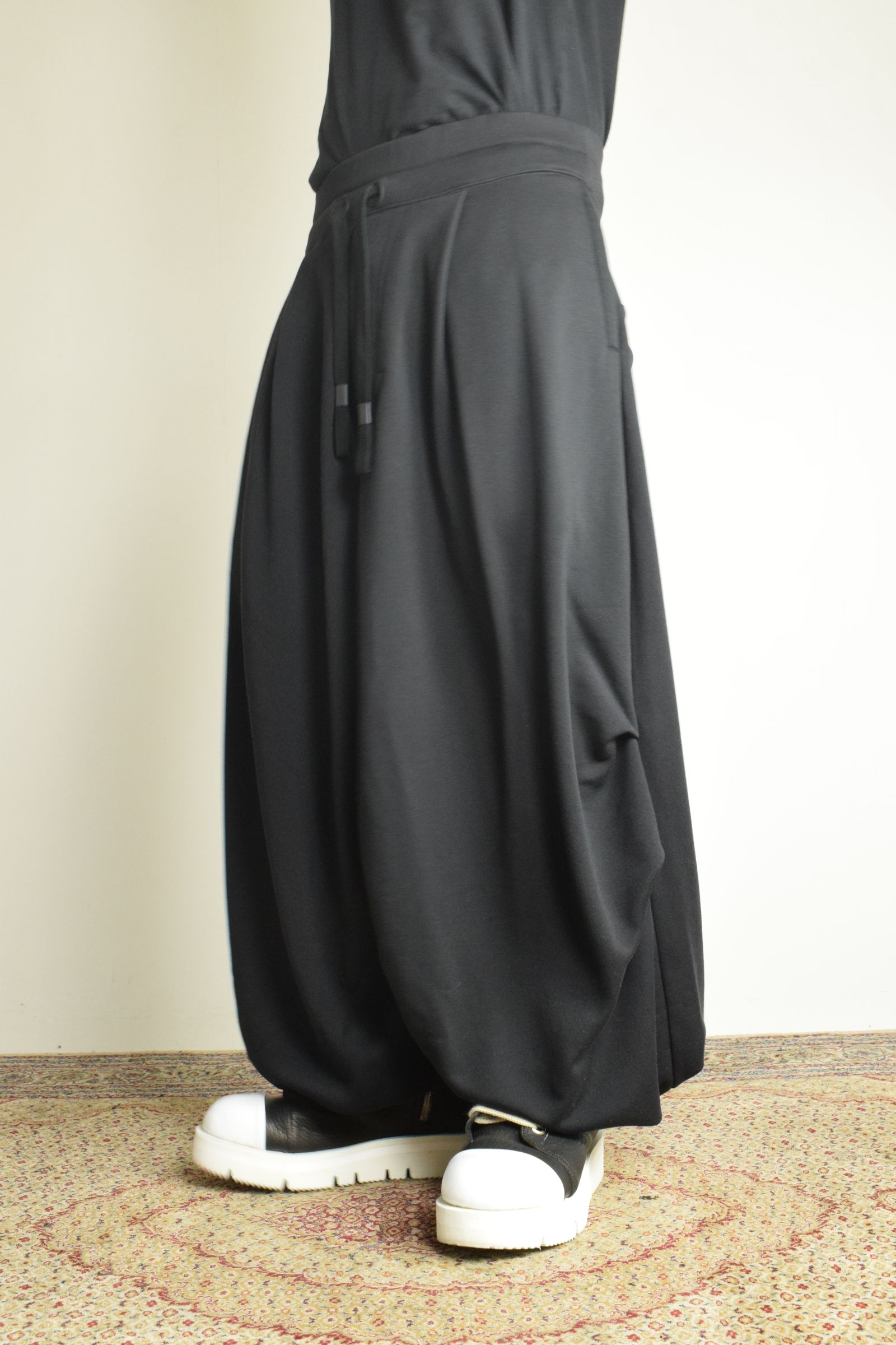 Sarouel Wide Sweat Pants"Black" / サルエルワイドスウェットパンツ"ブラック"