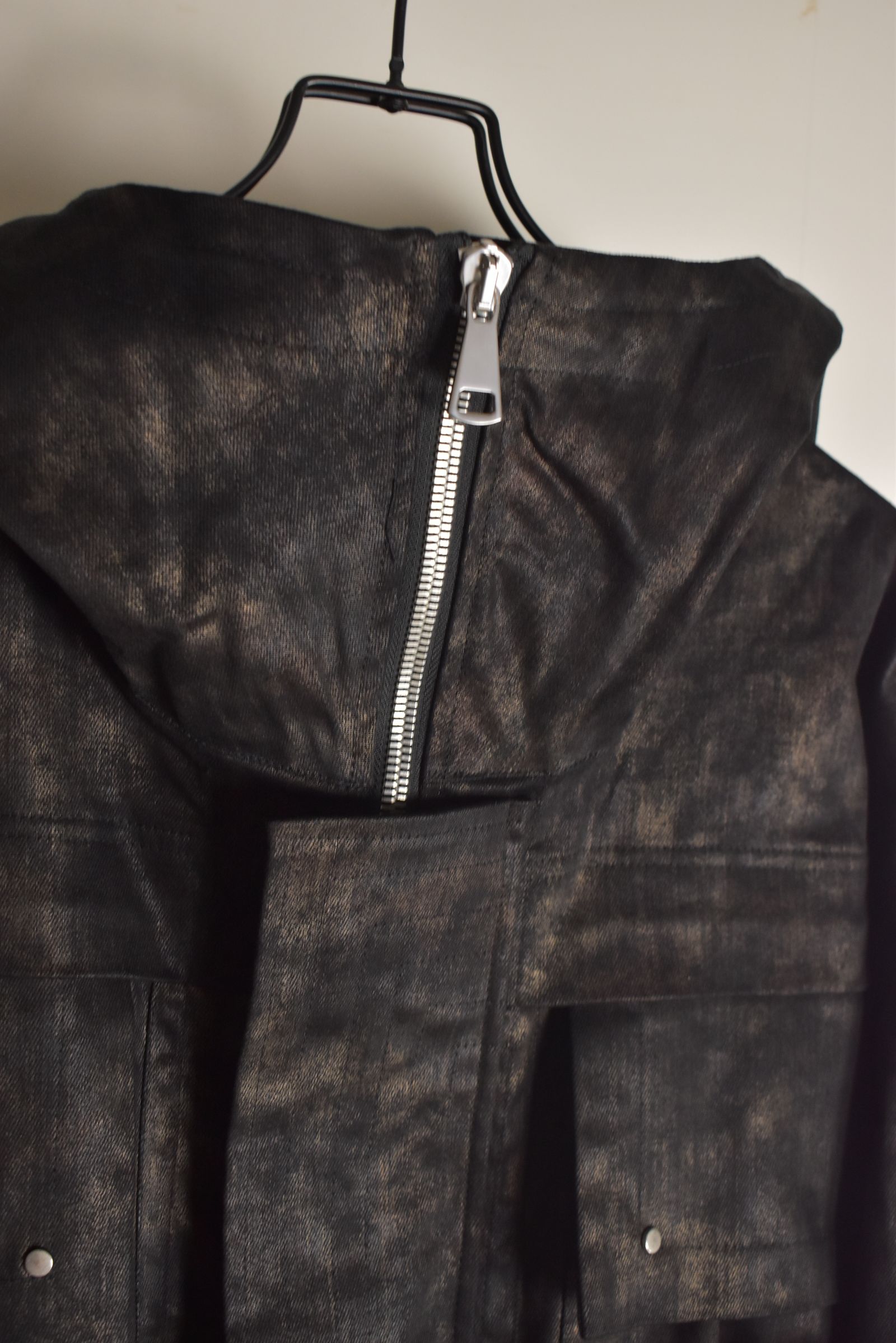 Metal Steam Camouflage Hooded Blouson"Black × Brown" / メタルスチームカモフラージュ フーデッドブルゾン"ブラック×ブラウン"