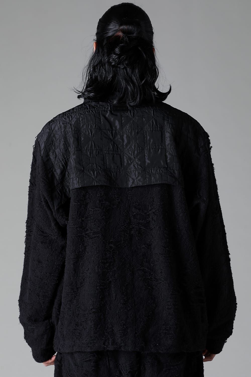 《2025AW先行予約》Damage Pile × Nylon  Combi Track Jacket"Black" / ダメージパイル×ナイロン コンビトラックジャケット"ブラック"