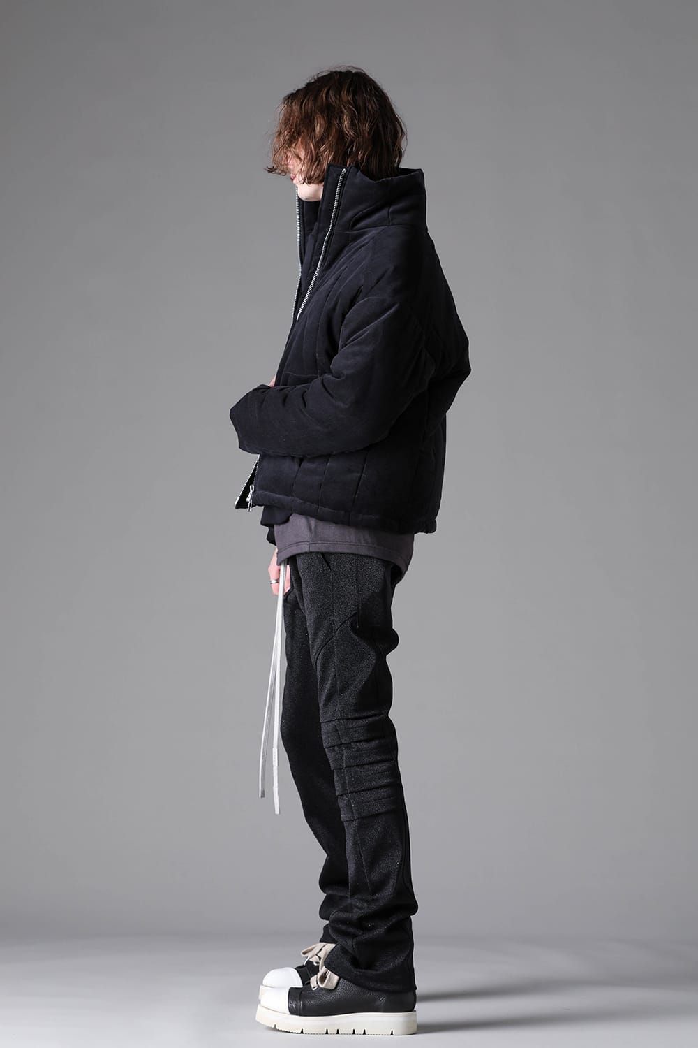 《2026AW先行予約》Lurex Muti Panel Flared Pants"Black" / ルレックスマルチパネルフレアパンツ"ブラック"