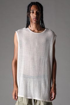 《2027SS先行予約》Mesh Tank Top "Ivory" / メッシュタンクトップ "アイボリー"