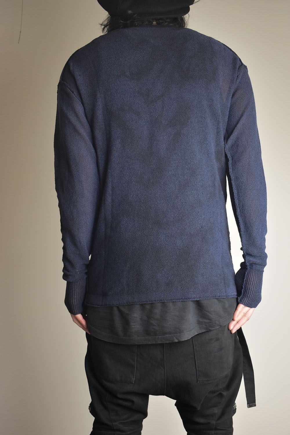 7G Paper Yarn Knit Pullover"Navy" / 7Gペーパーヤーンニットプルオーバー"ネイビー"