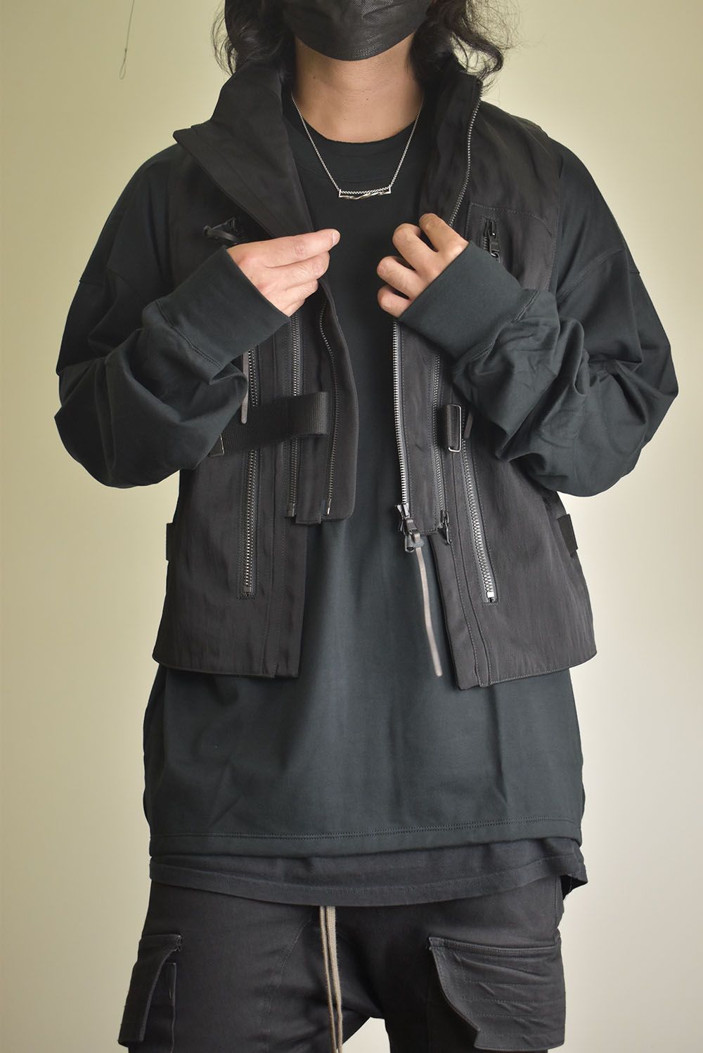 Nylon Wool Twill Tactical Vest"Black" / ナイロンウールツイルタクティカルベスト"ブラック"