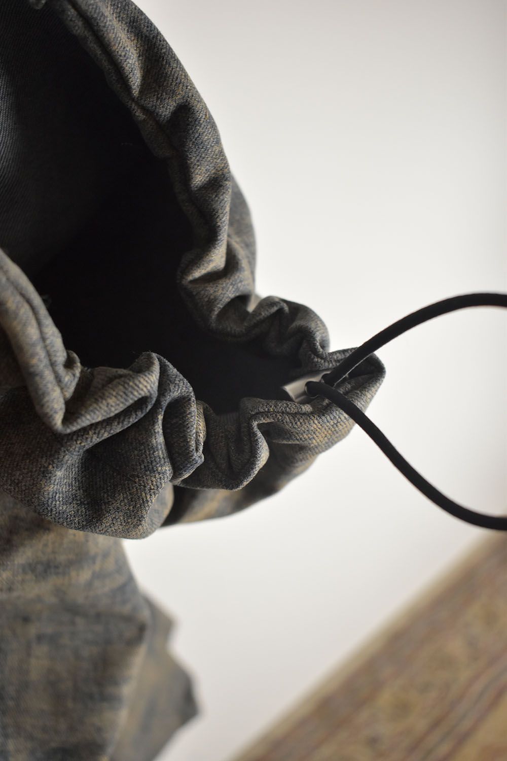 Blended Shades Denim Cargo Tuck Wide Pants"Steel Blue"/ ブレンデッドシェイドデニムカーゴタックワイドパンツ"スティールブルー"