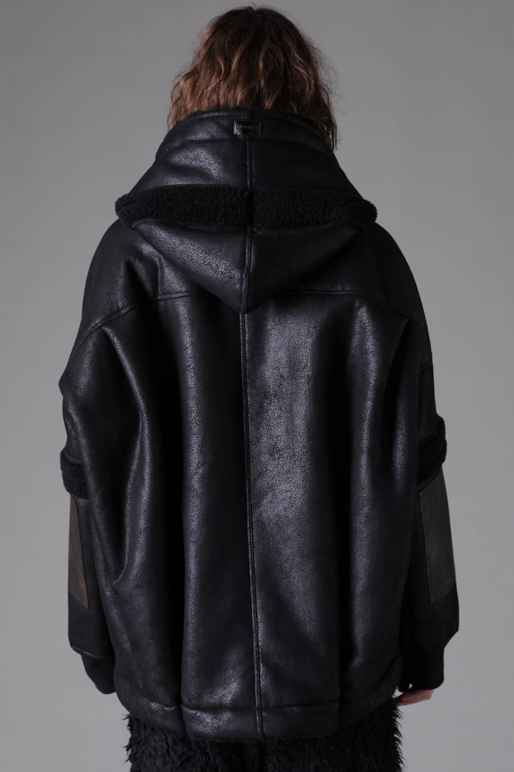 《2026AW先行予約》 Faux Shearling Hoodie Blouson"Black" / フェイクシアーリングフーディブルゾン"ブラック"