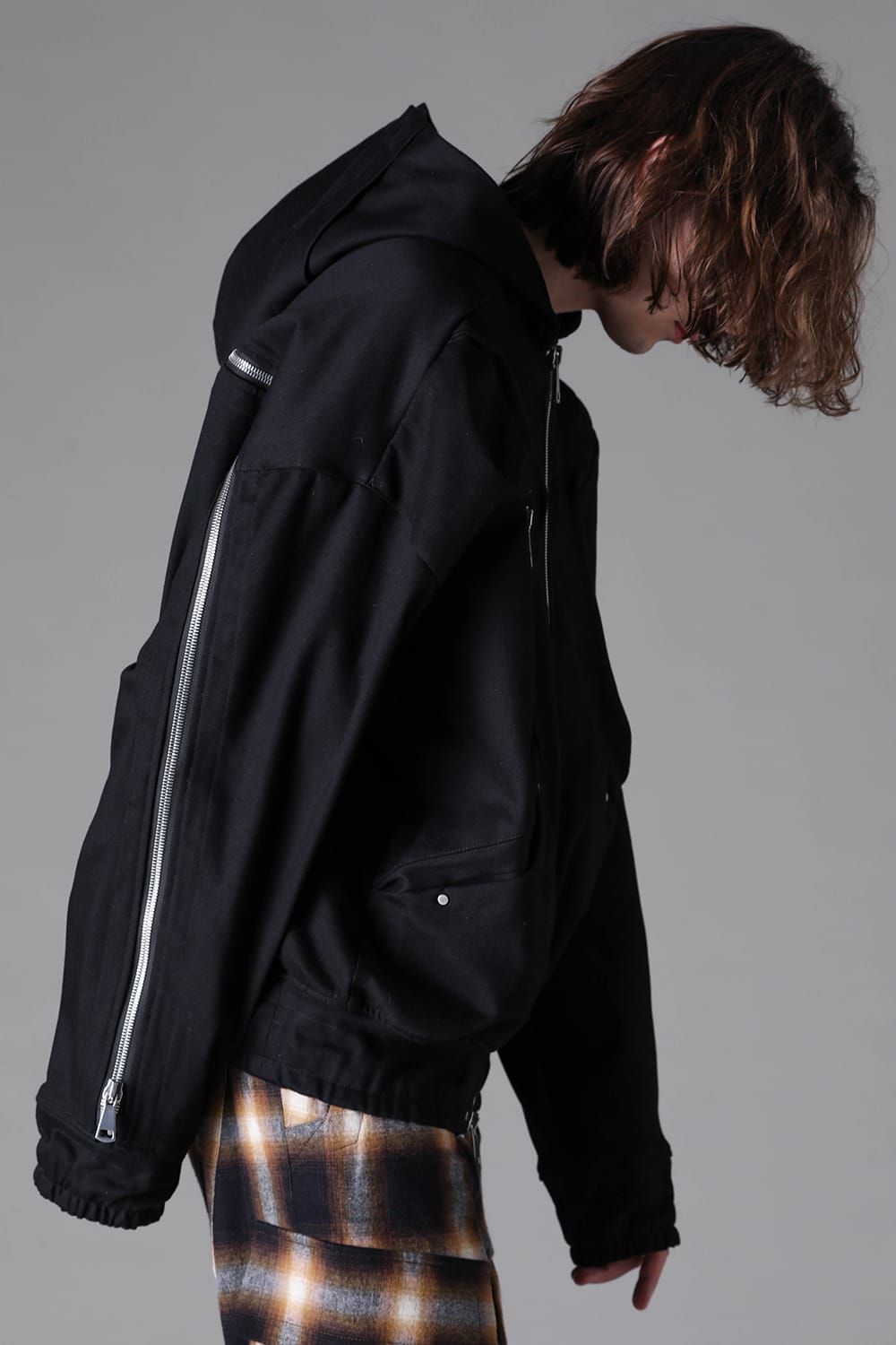 《2026AW先行予約》Denim Zip Hoodie Blouson"Black" / デニムジップフーディブルゾン"ブラック"