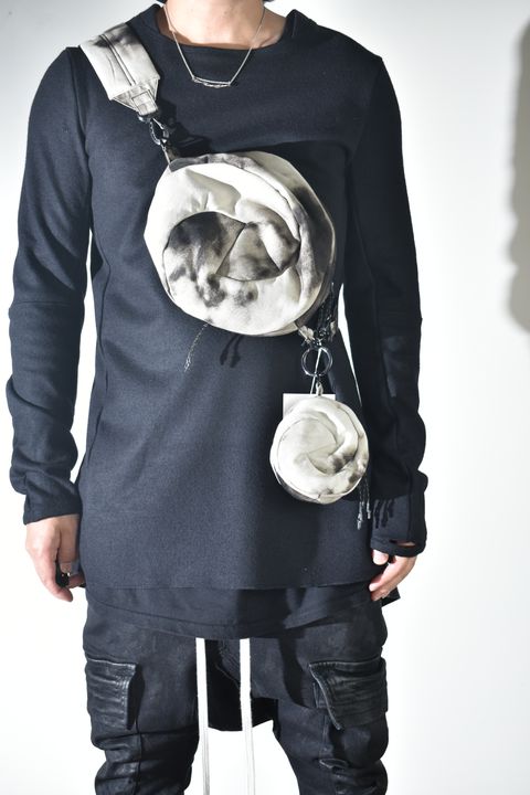 Sphere Shoulder Bag "Black Bleached" / スフィアショルダーバッグ"ブラックブリーチ"