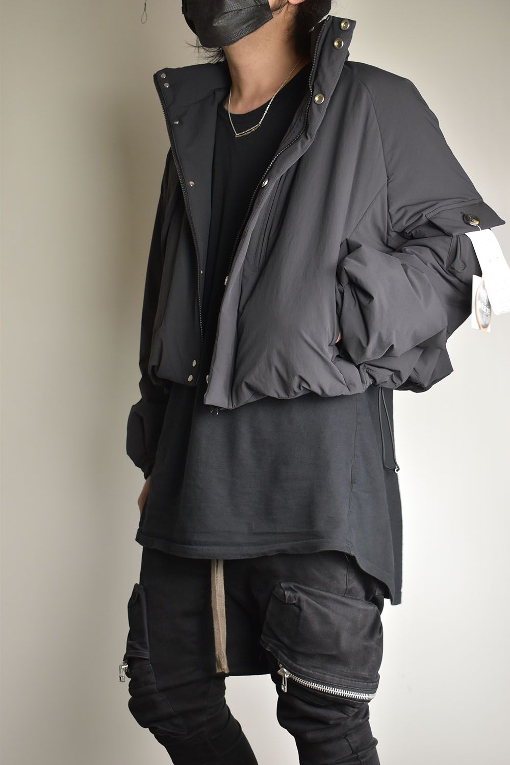 Padding Short Blouson"Black" / パディングショートブルゾン"ブラック"