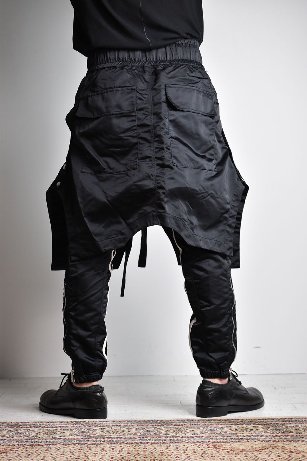 Skirt Combi Easy Trousers"Black"/スカートコンビイージートラウザーズ"ブラック"