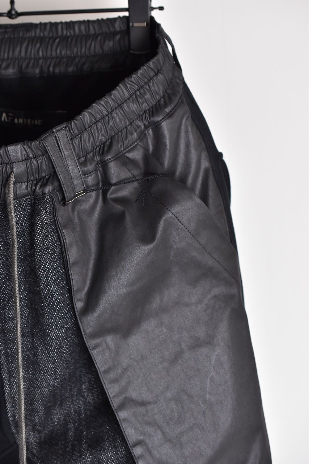Combi Sweater Srouel Skinny Pants"Mix Black"/コンビスウェットサルエルスキニーパンツ"ミックスブラック"