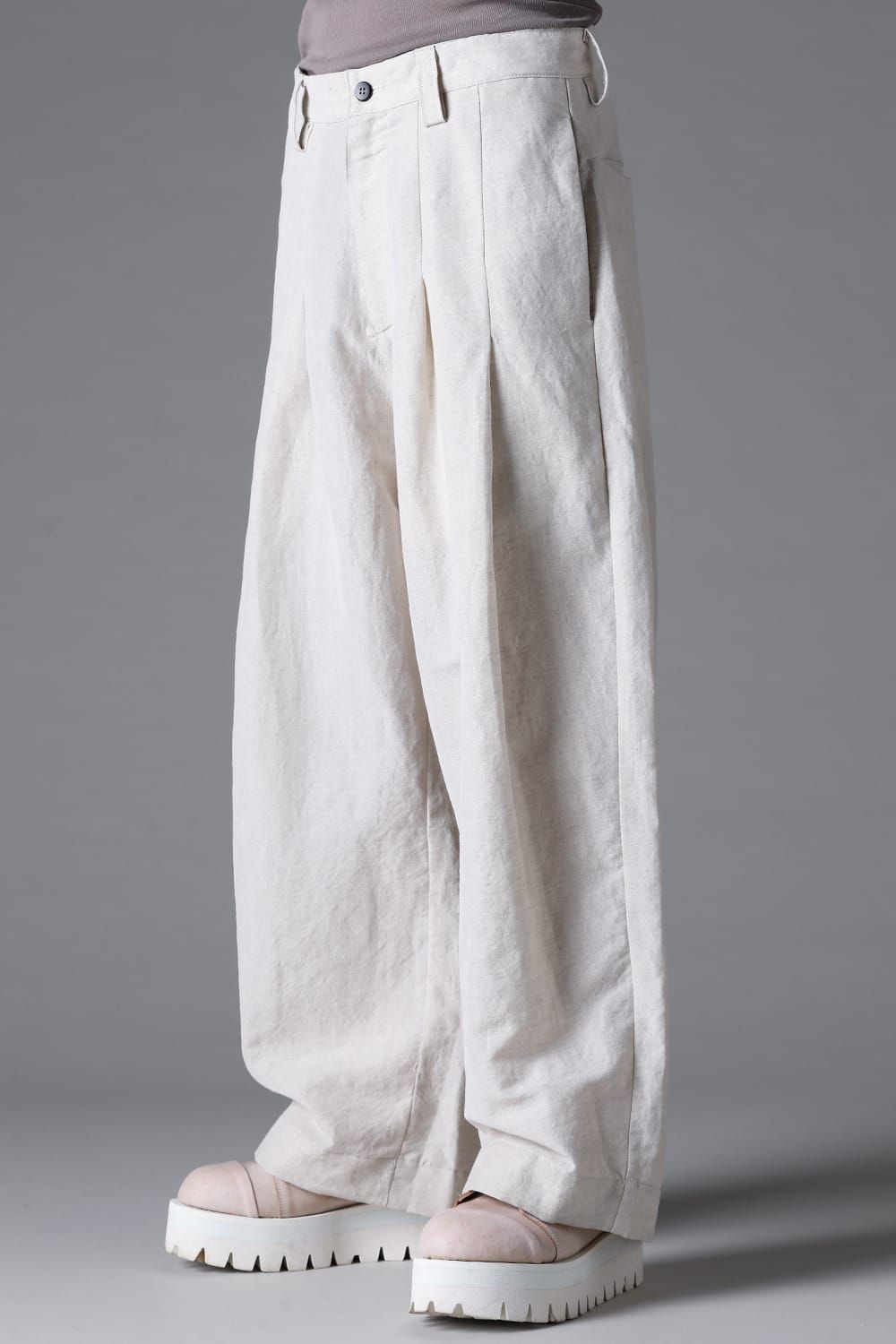 《2026SS先行予約》Tuck Wide Pants"Black / Stone /Khaki /D.Grey / ST×GY" / タックワイドパンツ"ブラック/ストーン/カーキ/ダークグレー/ストライプ×ダークグレー"