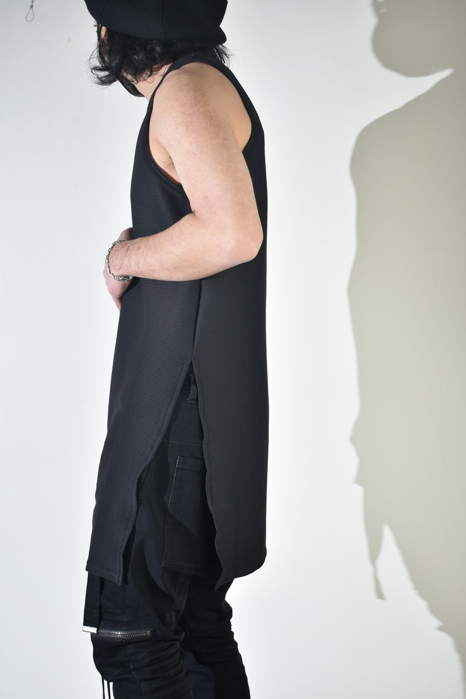 Off Set Extension Tank Top"Black" / オフセットエクステンションタンクトップ"ブラック"