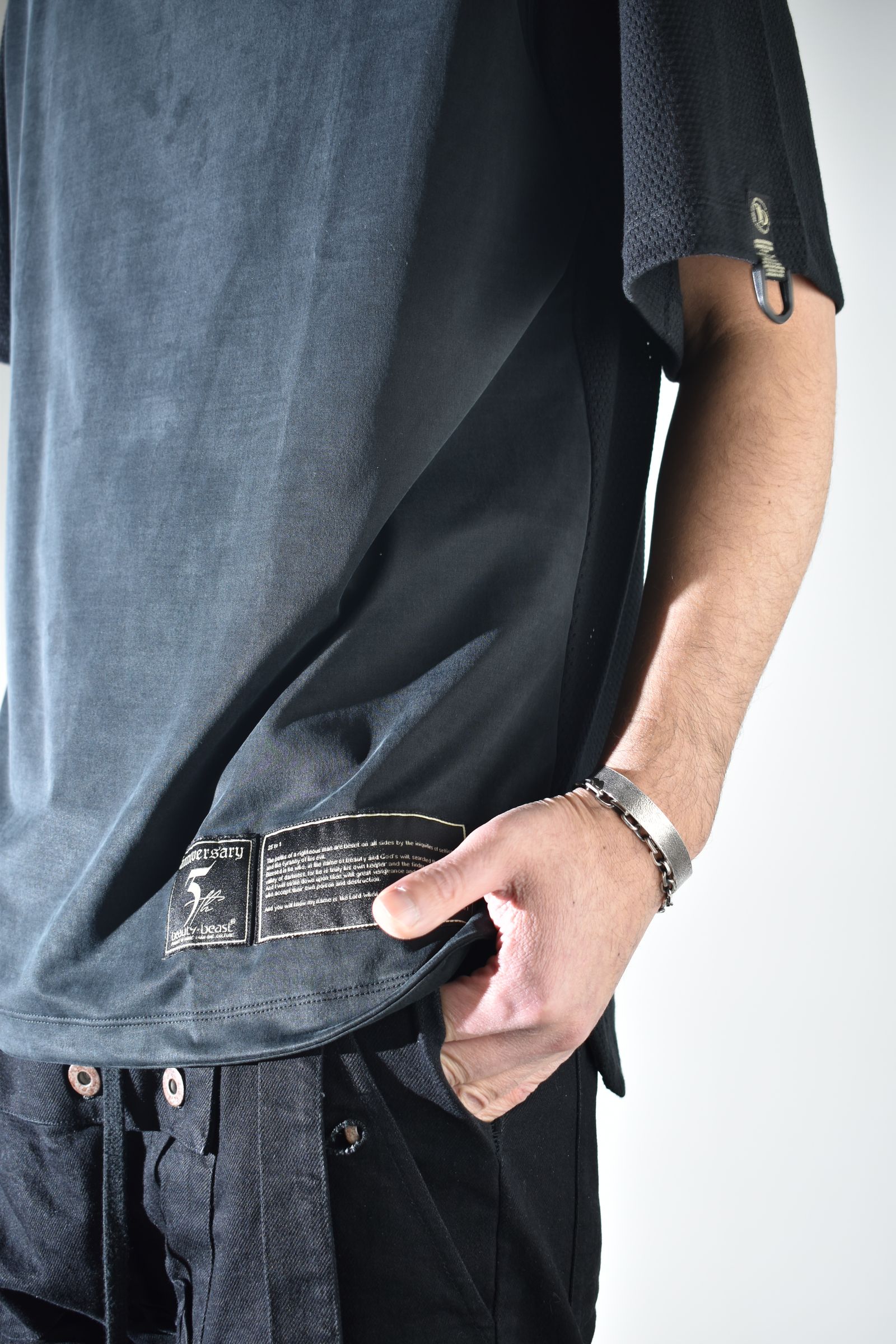 Suedy Short Sleeve Tee"Black" / スウェーディショートスリーブTee"ブラック"