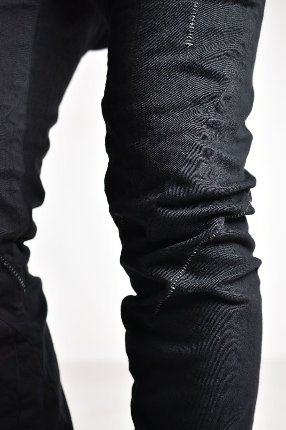 3D Curve Slim Pants"Black"/3Dカーブスリムパンツ"ブラック"