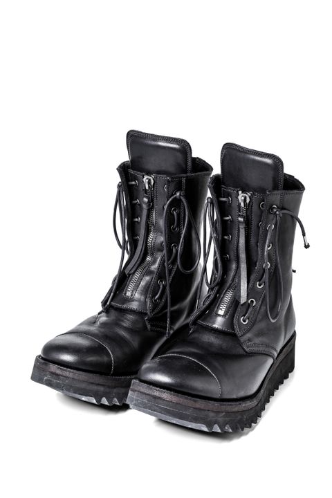 Horse Leather Fireman Boots "Black" / ホースレザーファイヤーマンブーツ"ブラック"