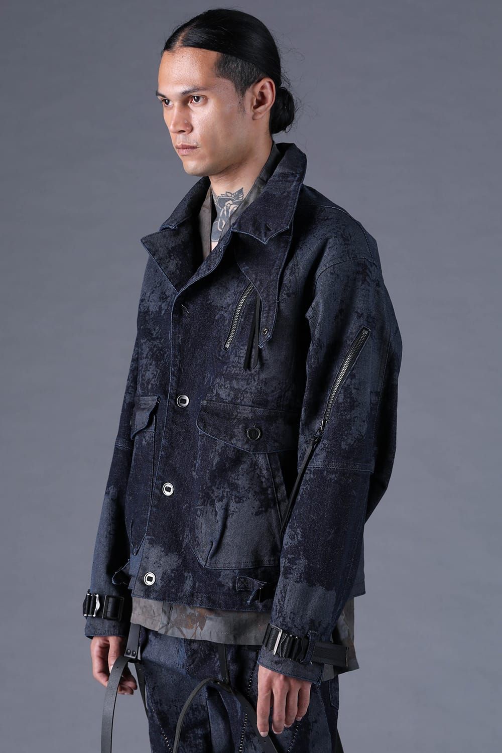 《2027SS先行予約分》Brushed-Coated Work Jacket"Indigo" / ブラッシュコーティングワークジャケット"インディゴ"