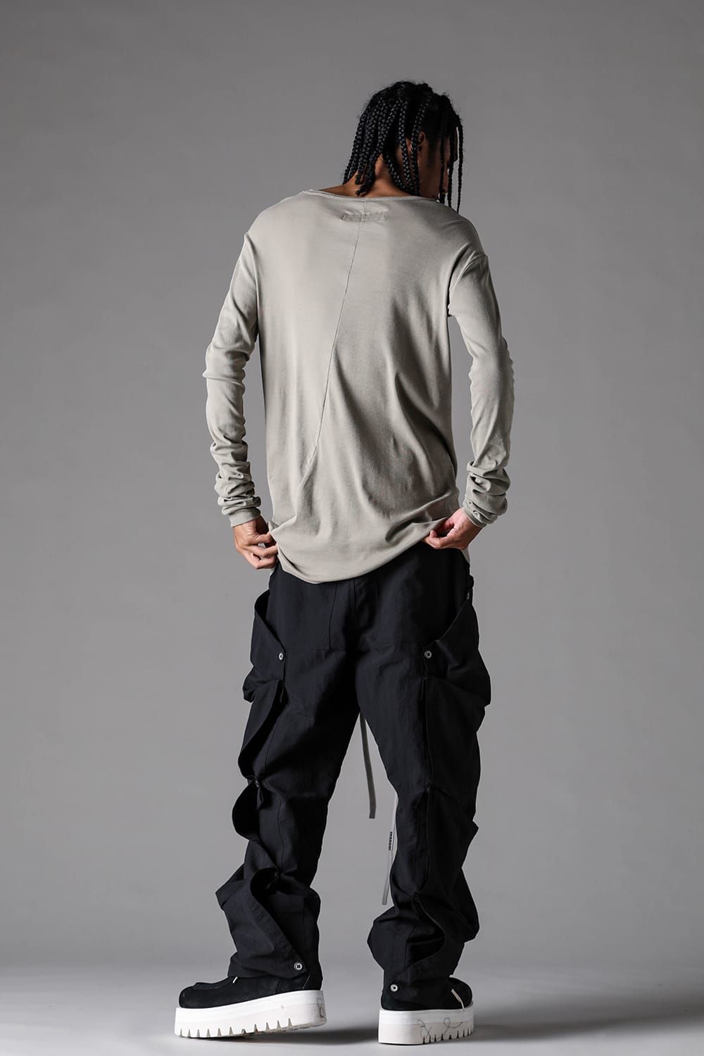 《2027SS先行予約》High Twist Rib Jersey Long Sleeve Tee "Black/ Sage Green / Brown / L.Grey / White "/ハイツイストリブジャージーロングスリーブTee"ブラック/セージグリーン/ブラウン/ライトグレー/ホワイト"