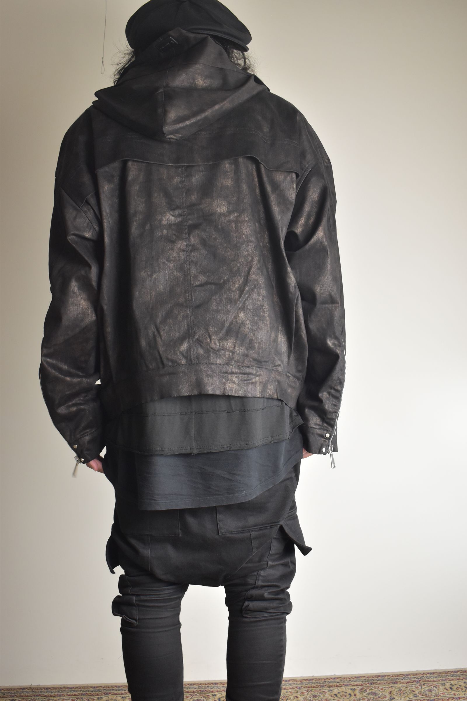 Metal Steam Camouflage Hooded Blouson"Black × Brown" / メタルスチームカモフラージュ フーデッドブルゾン"ブラック×ブラウン"