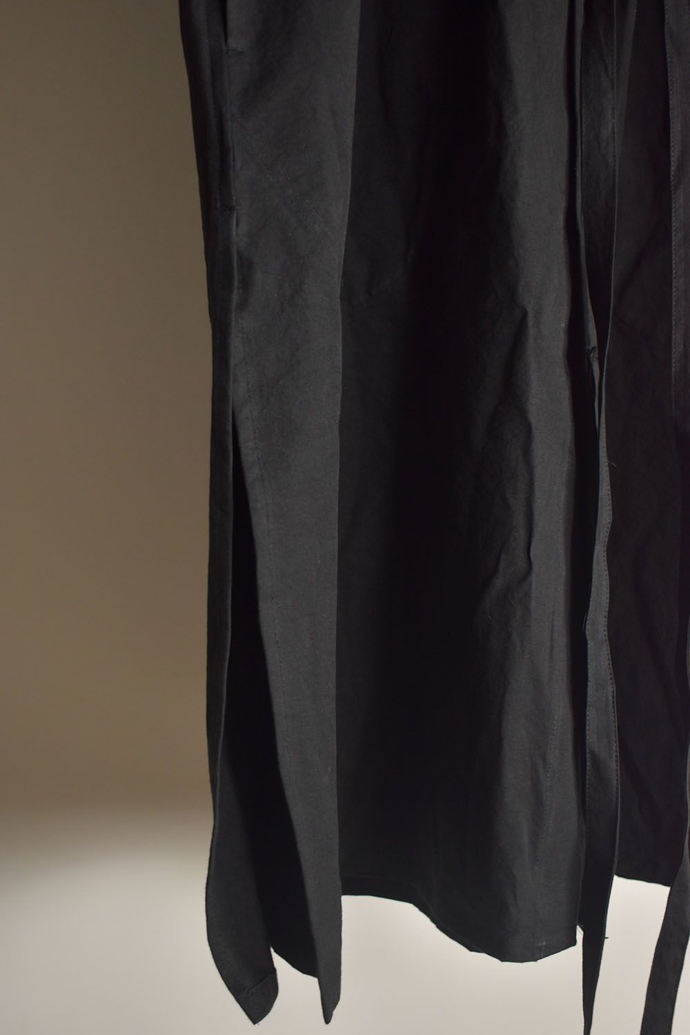 Strings Raw Edge Over Shirts"Black" / ストリングスローエッジオーバーシャツ"ブラック"