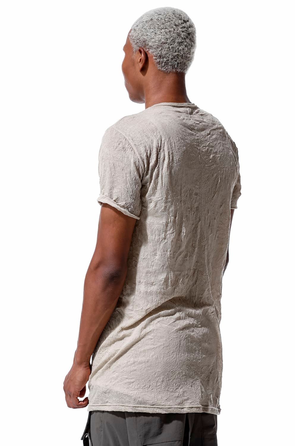 《2026SS先行予約》Gauze Washer Crew Neck Tee "Black/White/Ivory/Beige/Grey"/ガーゼワッシャークルーネックTee"ブラック/ホワイト/アイボリー/ベージュ/グレー"