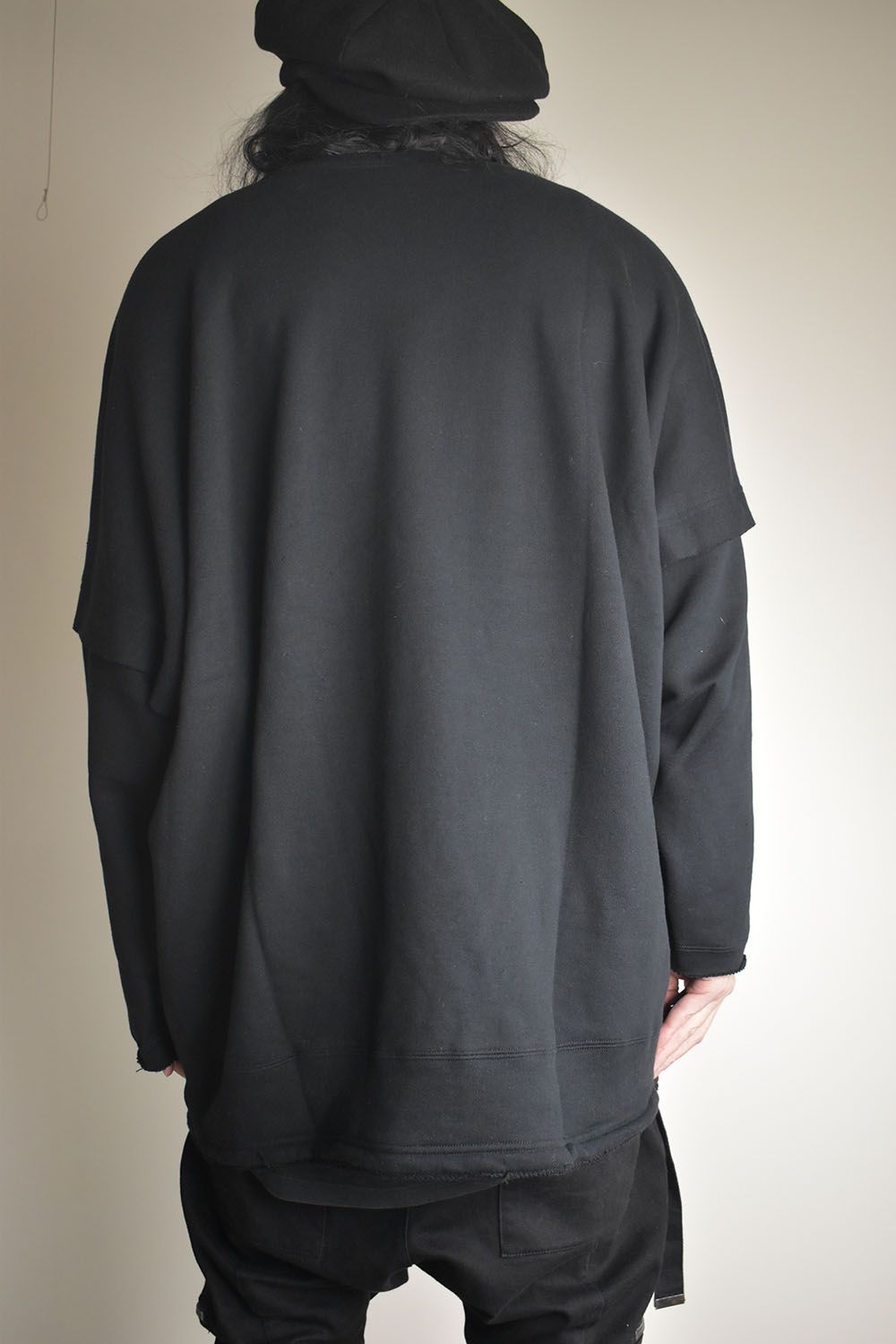 Sweat Oversize Pullover"Black" / スウェットオーバープルオーバー"ブラック"