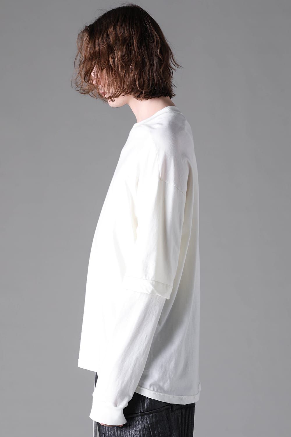 《2026AW先行予約》Printed Layerd Long Sleeve "Ivory" / プリントレイヤードロングスリーブ"アイボリー"