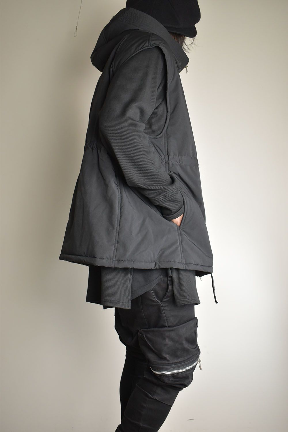 Chill Buster Sleeve Less Parka"Black"/チルバスタースリーブレスパーカー"ブラック"