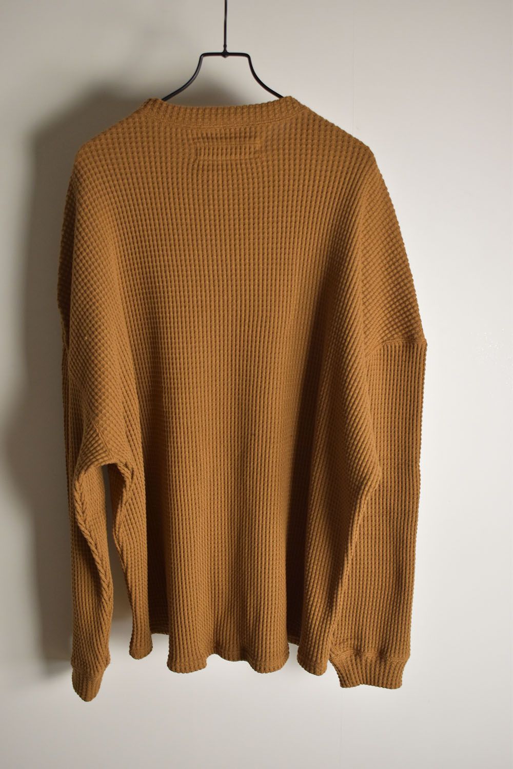 Heavy Waffle Over Size Top"Camel" / ヘビーワッフルオーバーサイズトップ"キャメル"