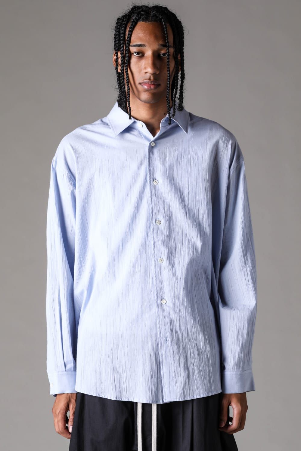 《2027SS先行予約》Over Sized Shirts"Black / Blue /L.Pink / Ivory" / オーバーサイズシャツ "ブラック / ブルー / ライトピンク /アイボリー"