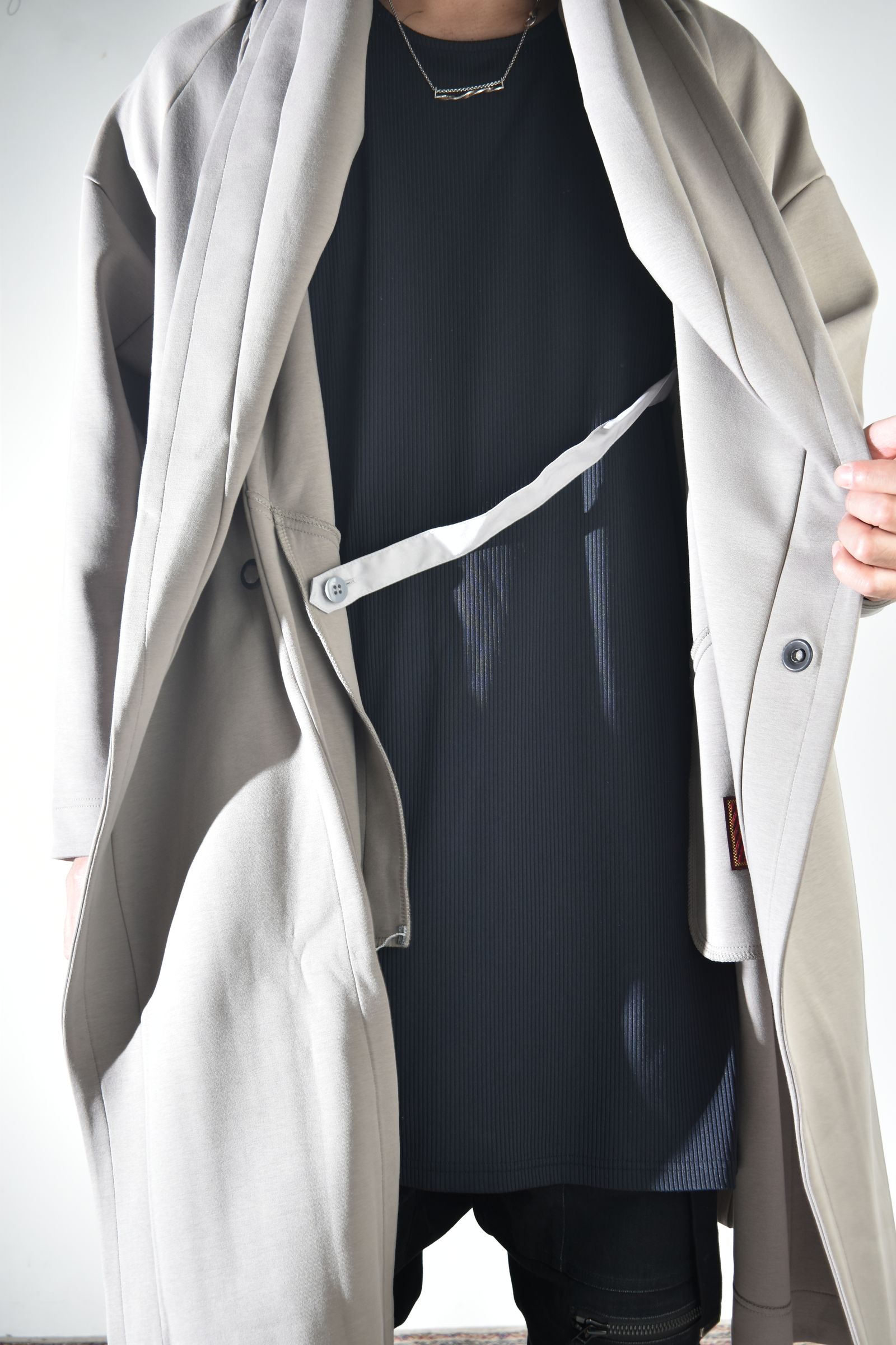 Rap Jersey Coat "Greige" / ラップジャージーコート"グレージュ"