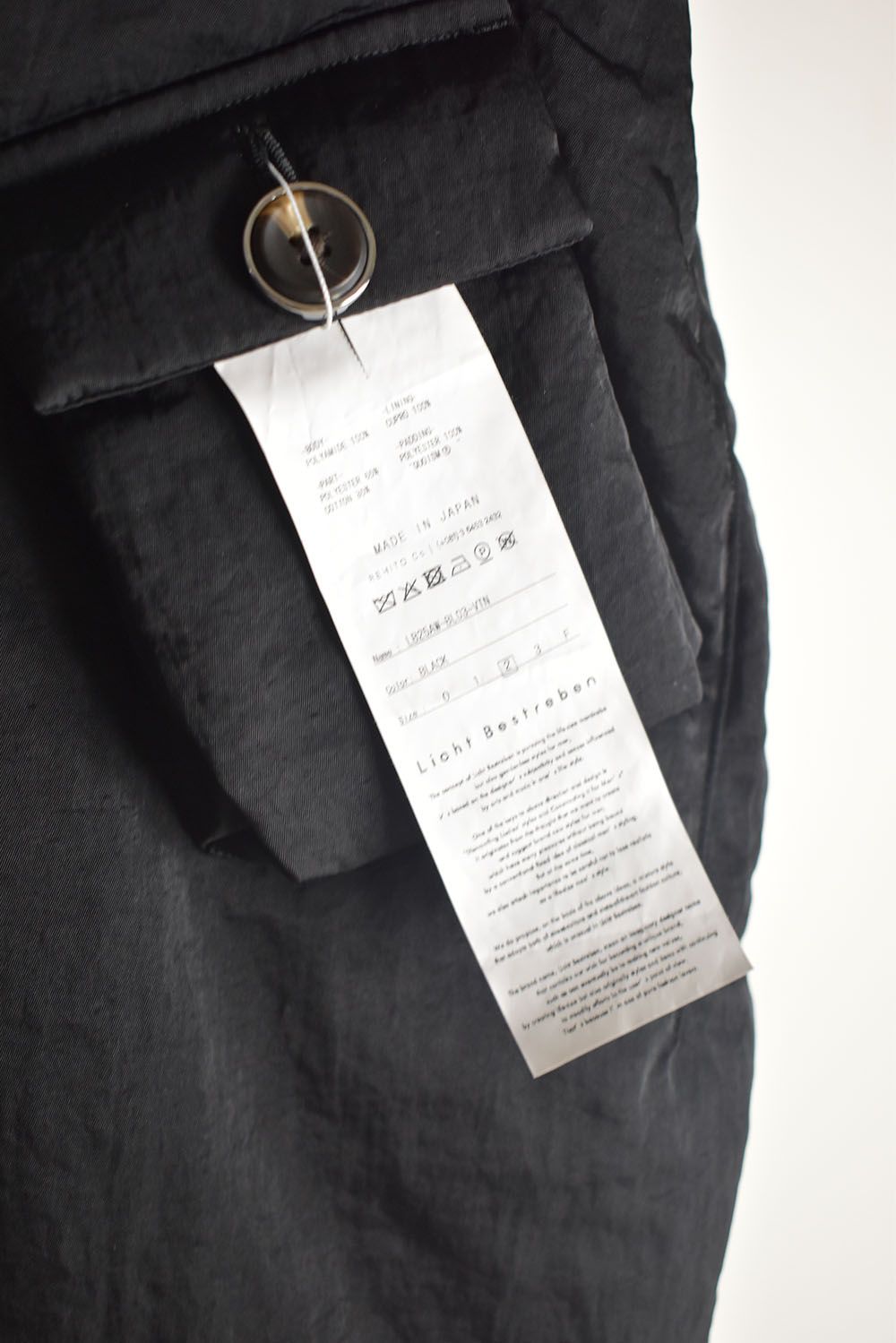 Padding Short Blouson"Black" / パディングショートブルゾン"ブラック"