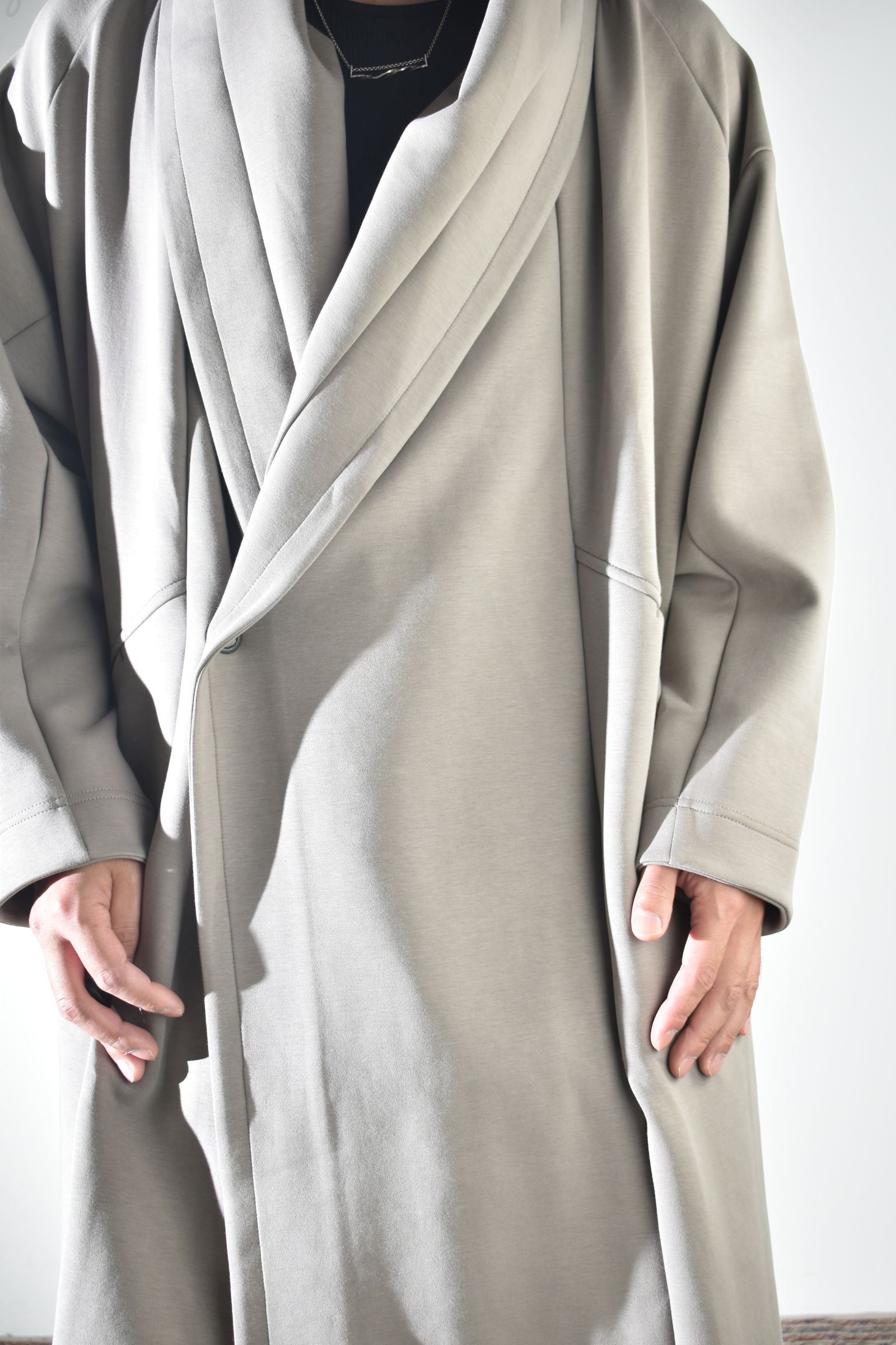 Rap Jersey Coat "Greige" / ラップジャージーコート"グレージュ"